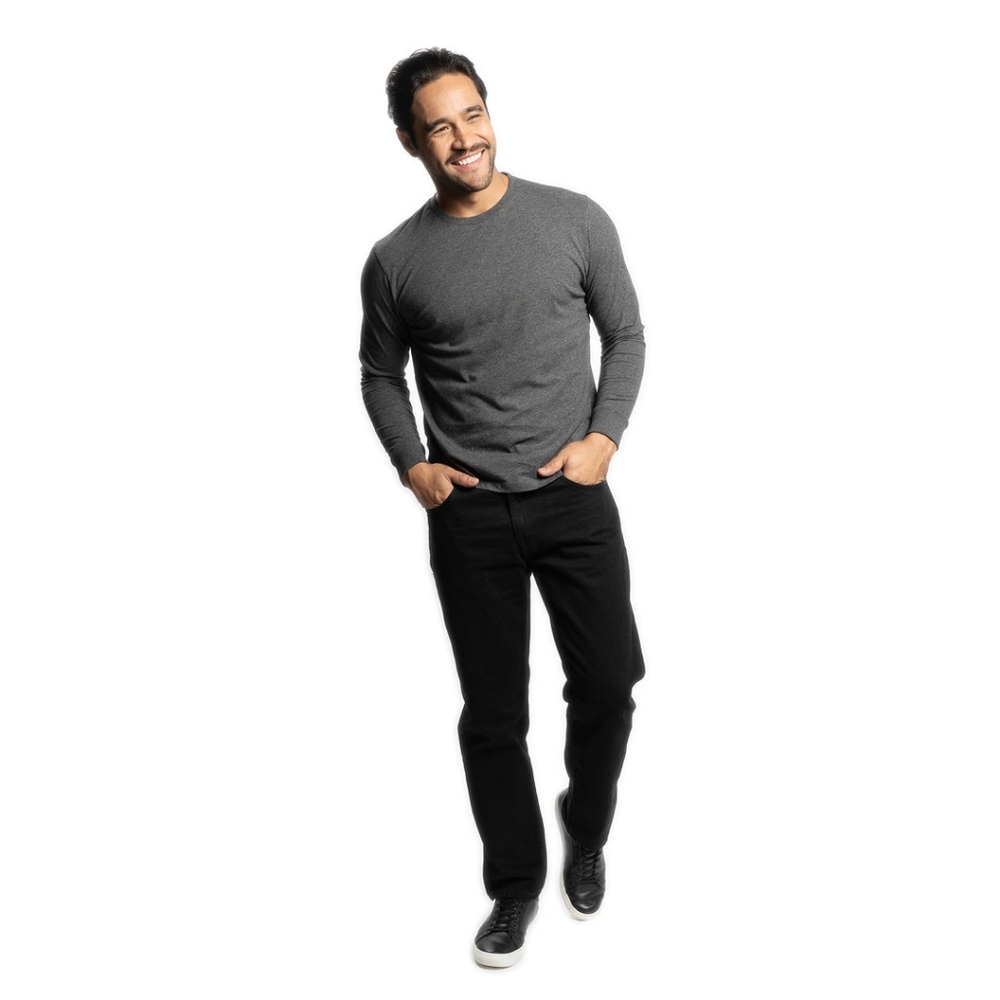 Black Straight Jeans with Minimalist Style
